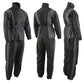 NexGen SH222503 Women's Motorcycle-Outdoors Black and Grey Hooded Water Proof Rain Suit