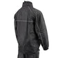 NexGen SH2334 Men’s Black Water Proof Rain Suit with Reflective Flame Skull Design