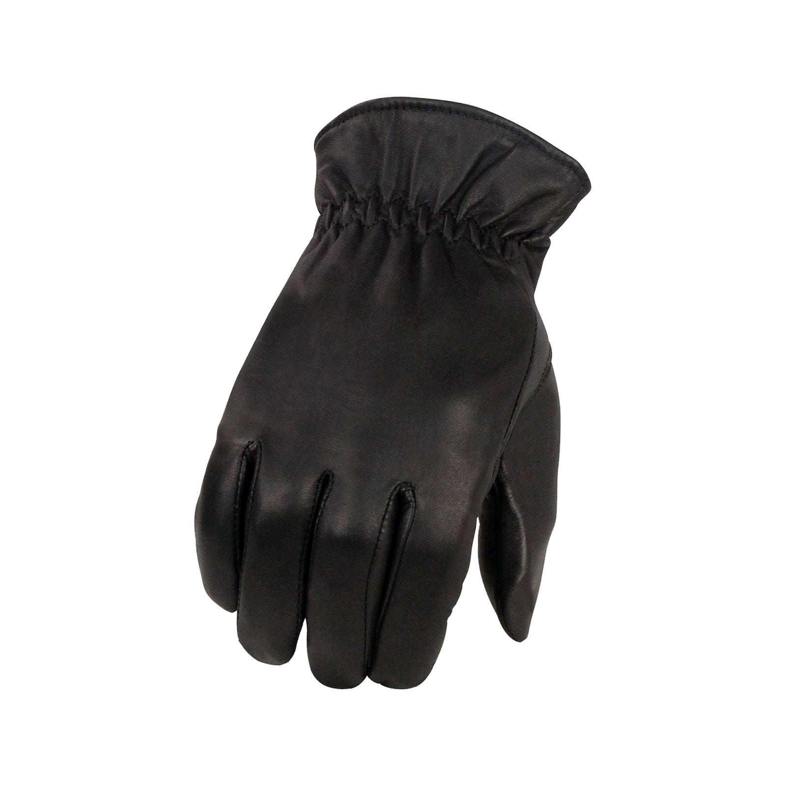 Milwaukee Leather SH734 Men's Black Thermal Lined Leather Motorcycle Hand Gloves W/ Sinch Wrist Closure