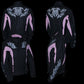 NexGen SH236806 Women's 'Reflective Buffalo Head' Black and Pink Textile Jacket