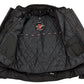 NexGen SH2376 Women's Black and Grey Nylon with Mesh Armored Racer Jacket with Built in Rain Jacket