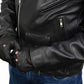 Milwaukee Leather SH247 Men's Black Leather Unlined Classic Style Driving Gloves
