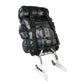 Milwaukee Leather SH537 Large Black Motorcycle Large Leather Deluxe Sissy Bar Pack