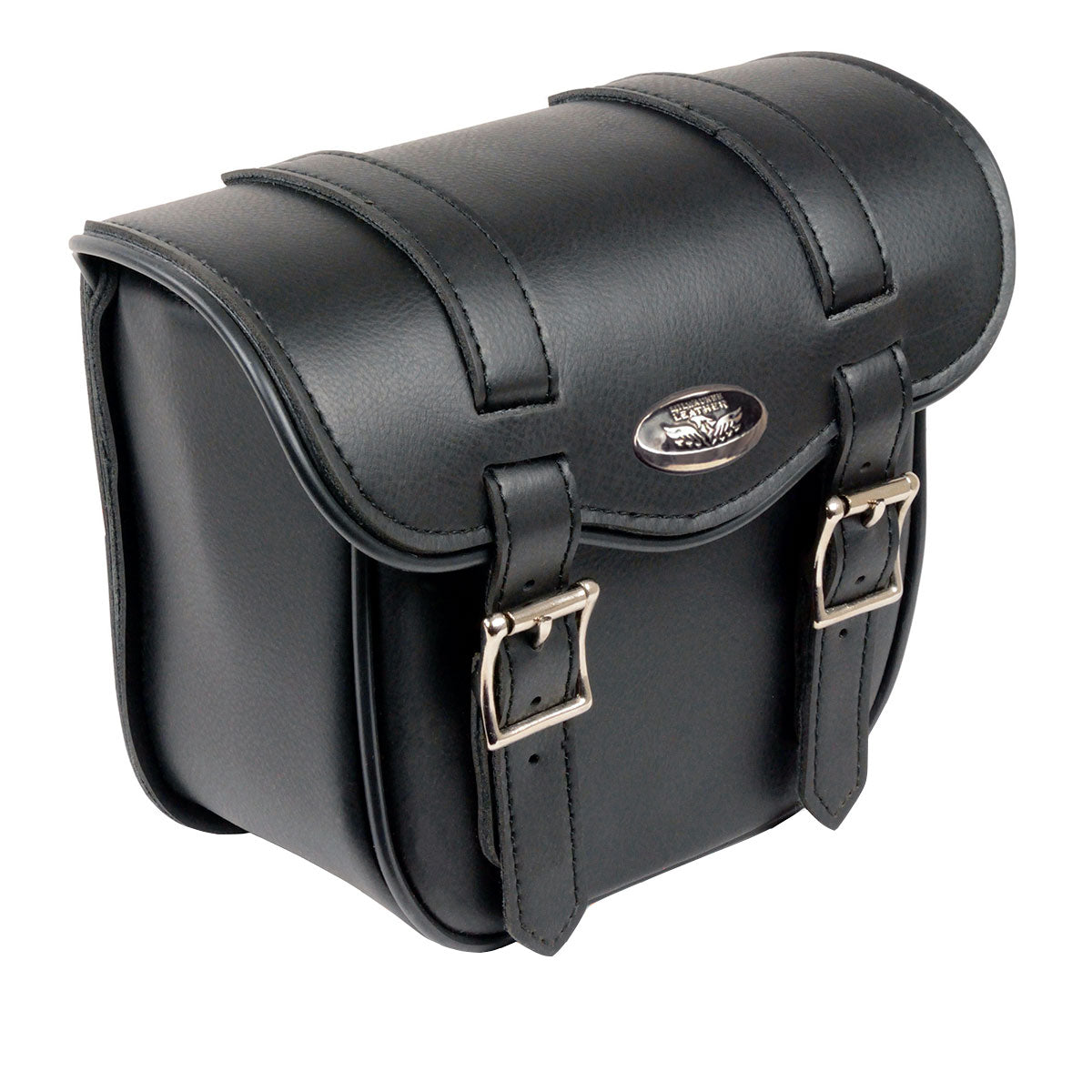 Milwaukee Leather SH545 Small Black PVC Motorcycle Sissy Bar Bag