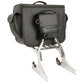 Milwaukee Leather SH583 Large Black PVC Motorcycle Sissy Bar Bag with Carrying Handle