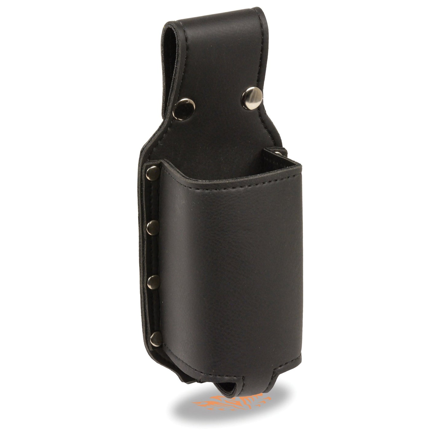 Milwaukee Leather Performance Accessories SH598 Black Handle Bar Snap-Over Water Bottle Holder (12x4)