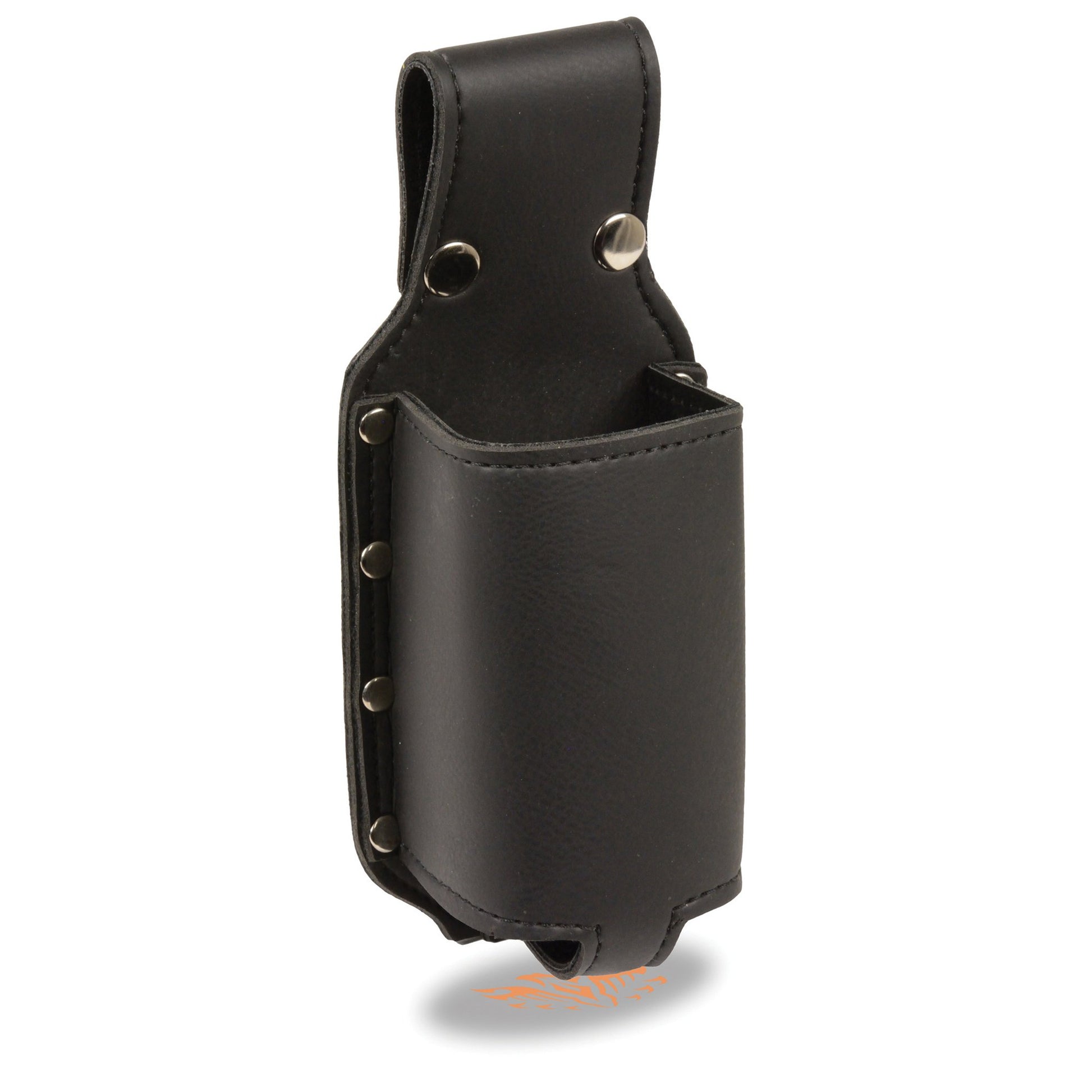 Milwaukee Leather Performance Accessories SH598 Black Handle Bar Snap-Over Water Bottle Holder (12x4)