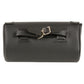 Milwaukee Leather SH61401 Black Medium Motorcycle Windshield PVC Tool Bag with Self FastenerClosure