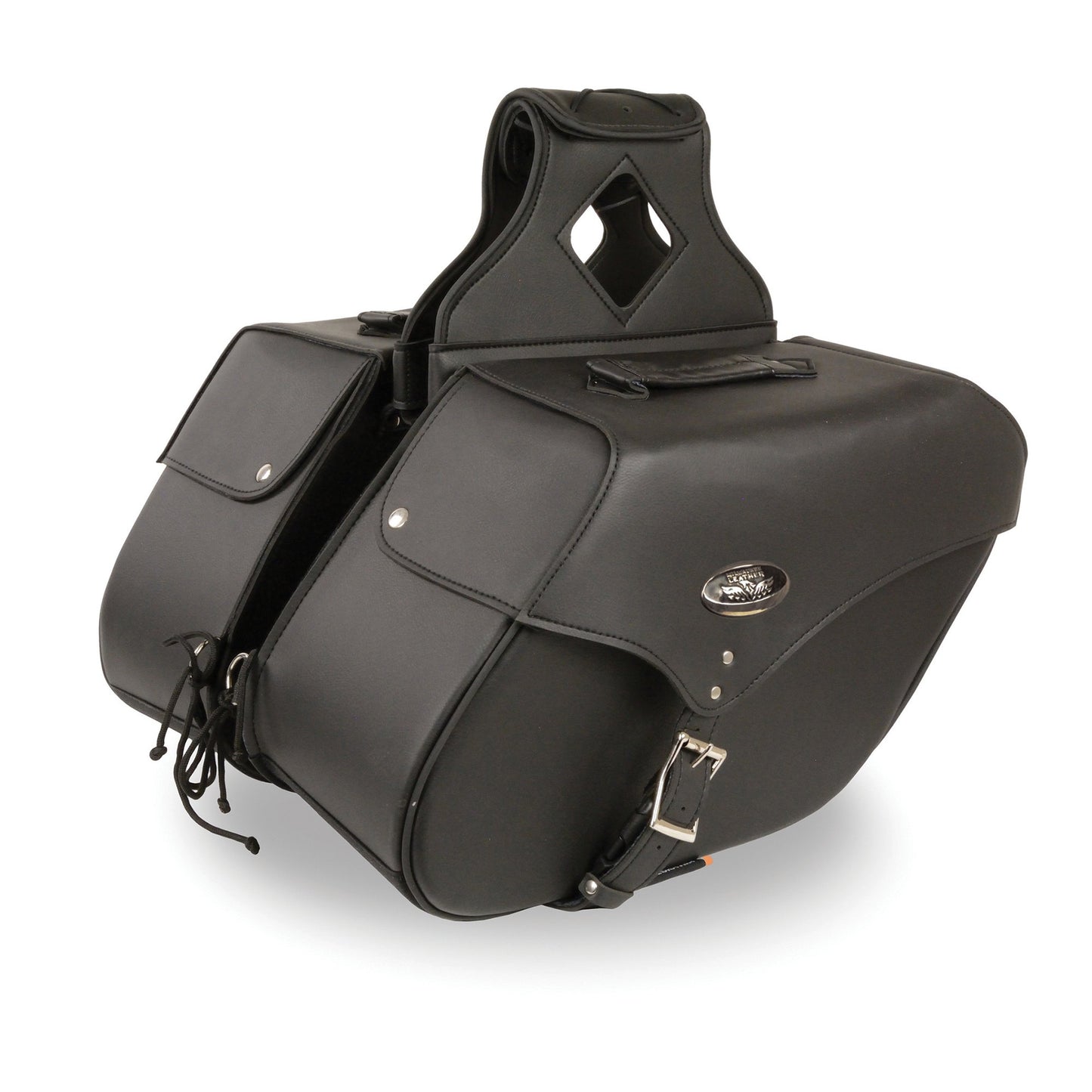 Milwaukee Performance SH668ZB Black Large Zip-Off Single Strap PVC Throw Over Saddlebags
