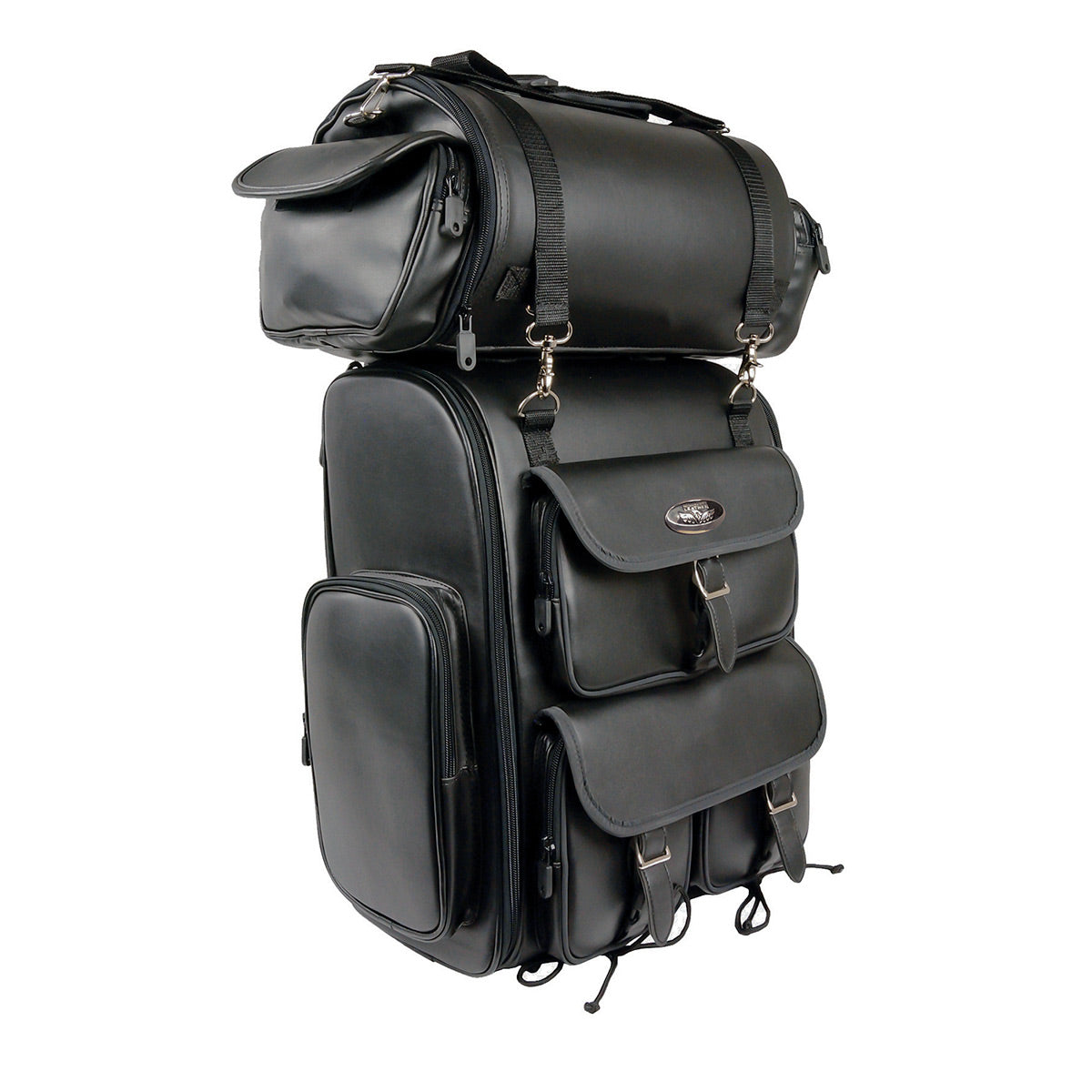 Milwaukee Performance SH672 X-Large Black PVC 2-Piece Motorcycle Touring Pack with Reflective Piping