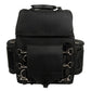 Milwaukee Leather SH682 Black Medium Motorcycle Textile Sissy Bar Travel Bag