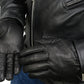 Milwaukee Leather SH734 Men's Black Thermal Lined Leather Motorcycle Hand Gloves W/ Sinch Wrist Closure