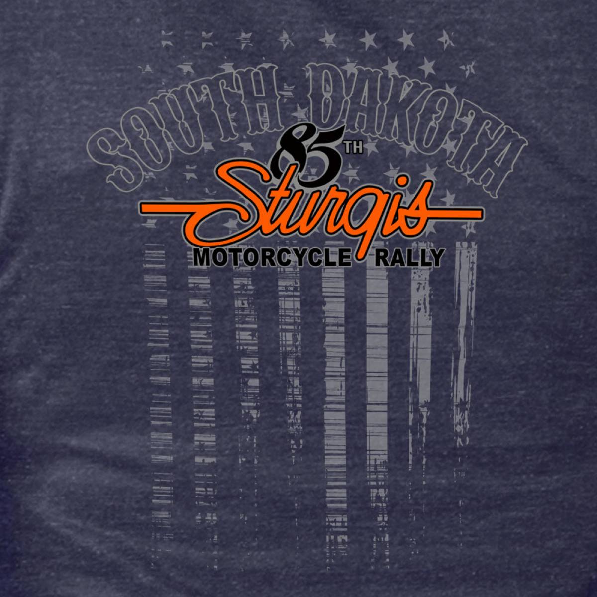 2025 Sturgis Women's Motorcycle Rally Skeleton Hands Navy Ladies T-Shirt
