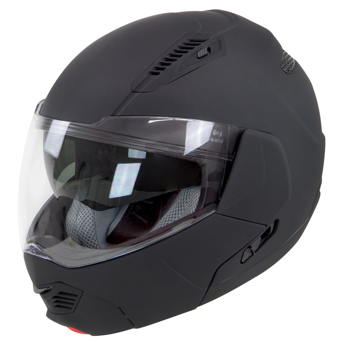 Hawk ST 1197 'InFlux' Matte Black 2 in 1 Modular Motorcycle Helmet