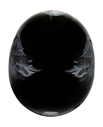 Hot Leathers HLT68 Eagle Black Advanced DOT Approved Motorcycle Skull Cap Half Helmet Biker