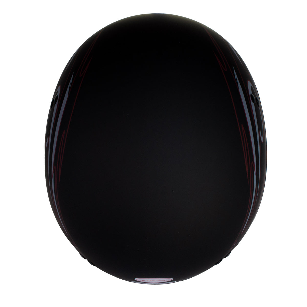 Hot Leathers Tribal Black Motorcycle Skull Cap Half Helmet DOT Approved HLT68