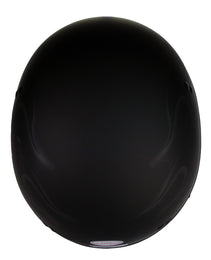 Hot Leathers HLT68 Type-1 Flat Black Flames Motorcycle DOT Approved Skull Cap Half Helmet