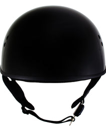 Hot Leathers HLT68 Gloss Black The O.G. Advanced DOT Skull Cap Motorcycle Half Helmet Biker