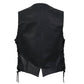 Hot Leathers VSL1006 Ladies Black Leather Braided Vest