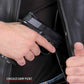 Hot Leathers VSM1066 Men's Black 'V-Twin Eagle' Conceal and Carry Side Lace Leather Vest