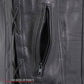 Hot Leathers VSM5005 Men's USA Made Buffalo Nickel Snap Premium Leather Vest
