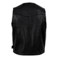 Hot Leathers VSM5006 USA Made Men's 'Classic Western' Black Premium Leather Vest