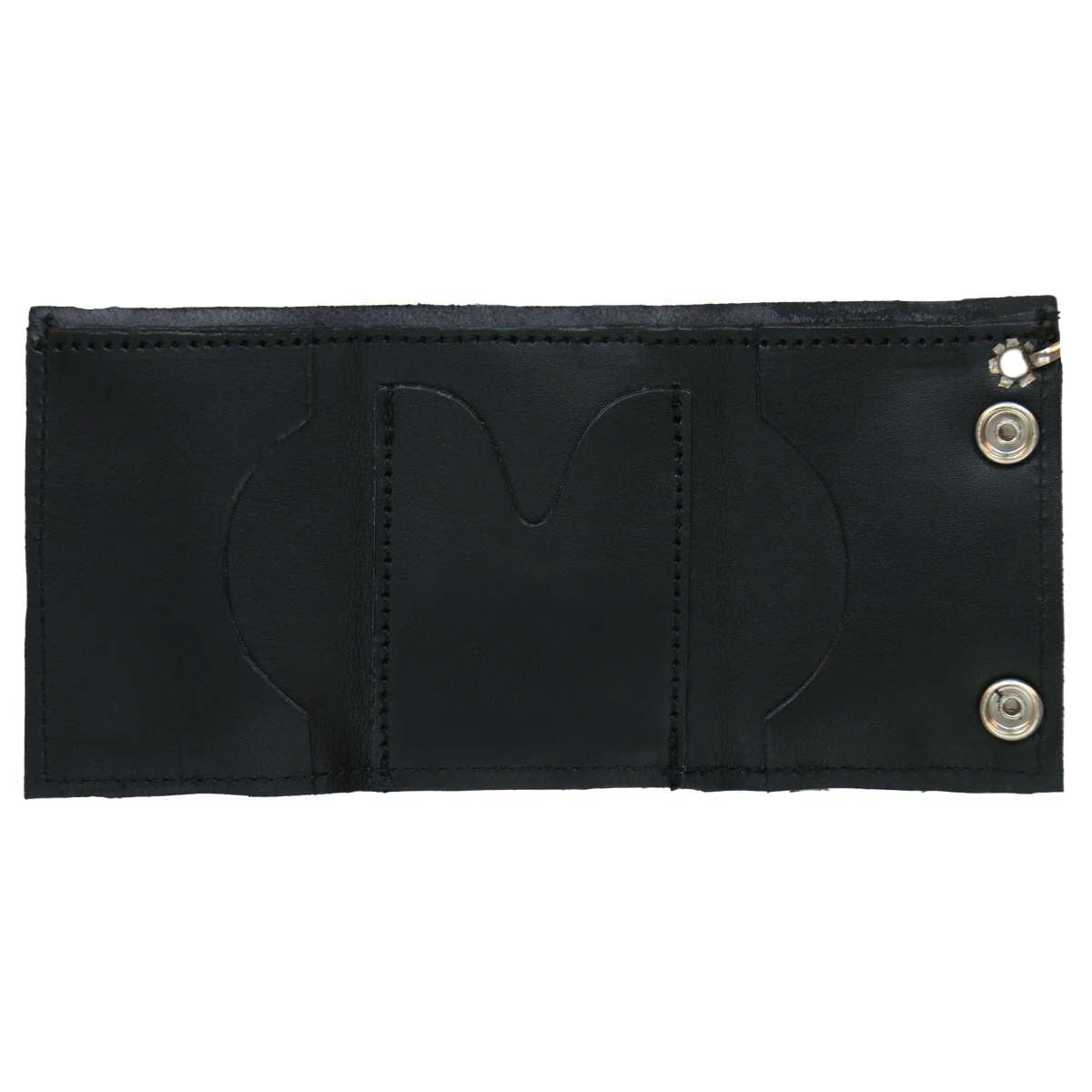 Hot Leathers Flame Wallet Tr-Fold Wallet WLB1003