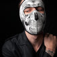 ZanHeadgear WNFM002 Full Mask Neoprene Black and White Skull Face