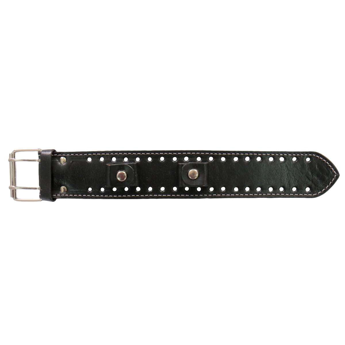 Hot Leathers 1.5" Black with Contrast Studs Watch Band WTB1023