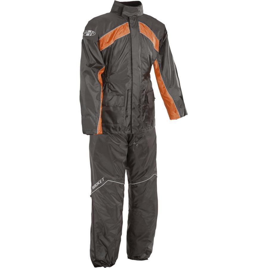 Joe Rocket 'RS-2' Mens Black And Orange Rain Suit