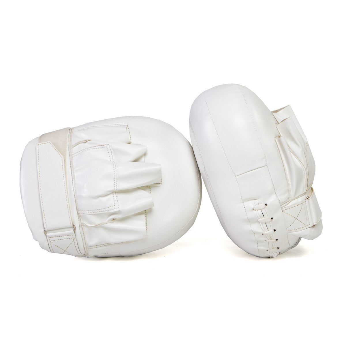 X Fitness XF8001 White Punch Focus Mitts for Boxing, MMA, Kickboxing, Muay Thai - Pair