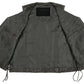 Men’s XS13512 Black Classic Braided Motorcycle Biker Vest