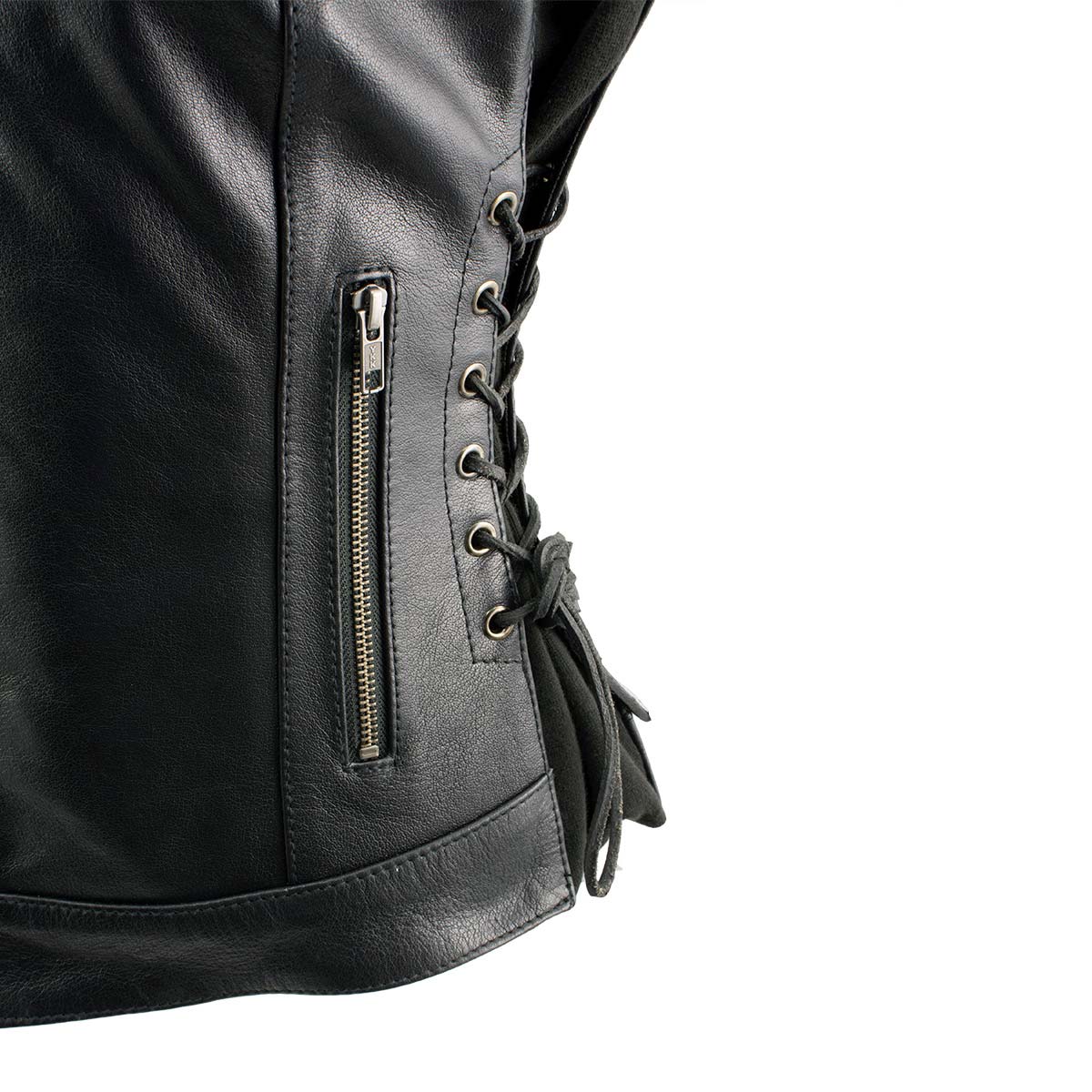 Xelement best sale leather vest