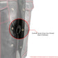 Milwaukee Leather Men's Redline Ledger Club‑Style Motorcycle Premium Leather Vest w/ Red Stitching LKM3788