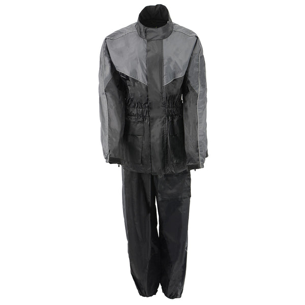 NexGen Ladies XS5001 Black And Grey Water Proof Rain Suit With