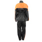 NexGen Ladies XS5001 Black and Orange Water Proof Rain Suit with Reflective Piping