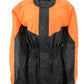 NexGen Ladies XS5001 Black and Orange Water Proof Rain Suit with Reflective Piping