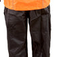 NexGen Men’s XS5020 Orange and Black Hooded Hi Visibility Water Proof Rain Suit with Reflective Piping