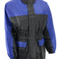 NexGen XS5031 Women's Blue and Black Water Proof Rain Suit with Cinch Sides