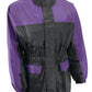 NexGen Ladies XS5031 Purple and Black Water Proof Rain Suit with Cinch Sides