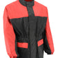 NexGen Ladies XS5031 Red and Black Water Proof Rain Suit with Cinch Sides