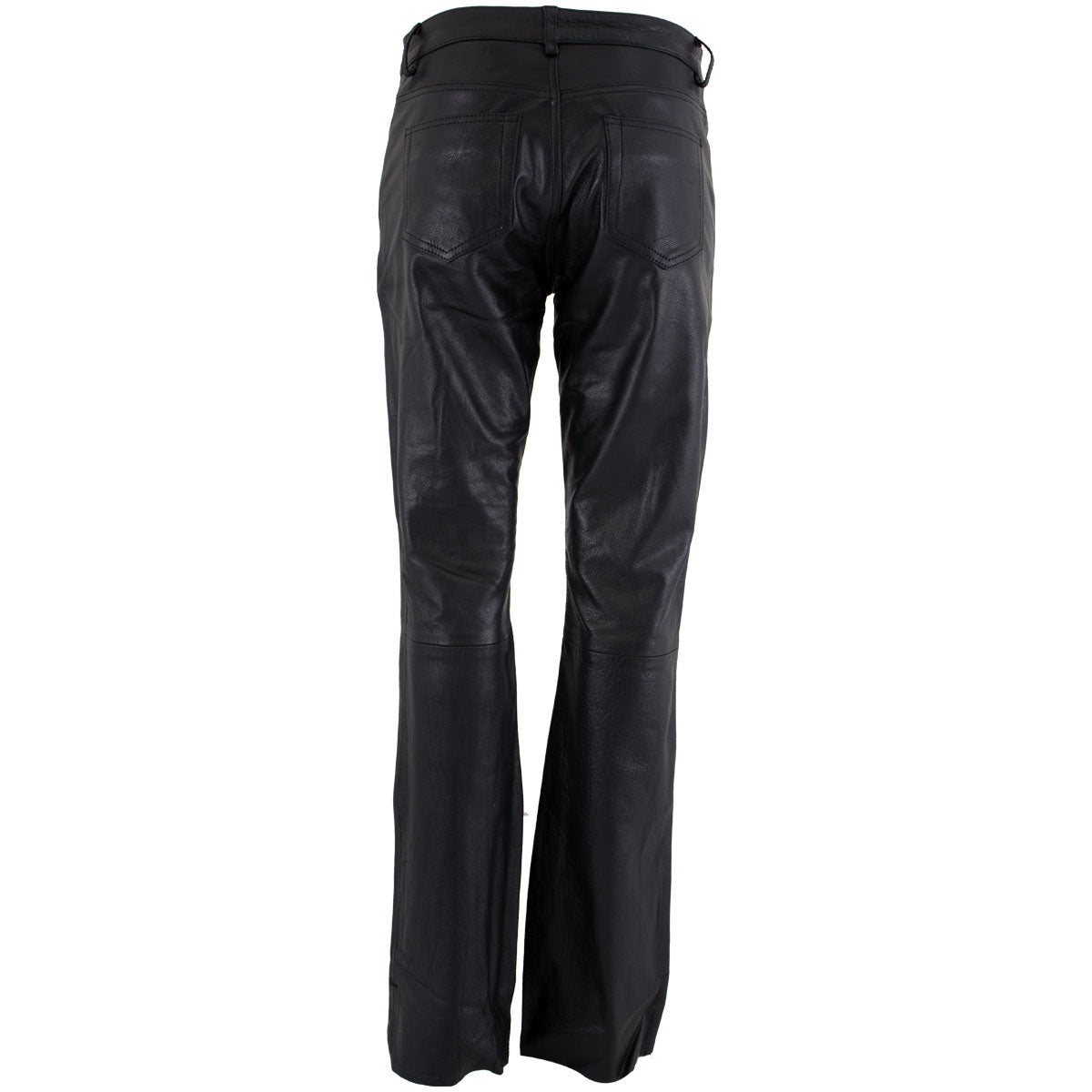 Xelement XS679 Women's 'Nubile' Classic Black Buffalo Leather Motorcycle Rider/Fashion Pants