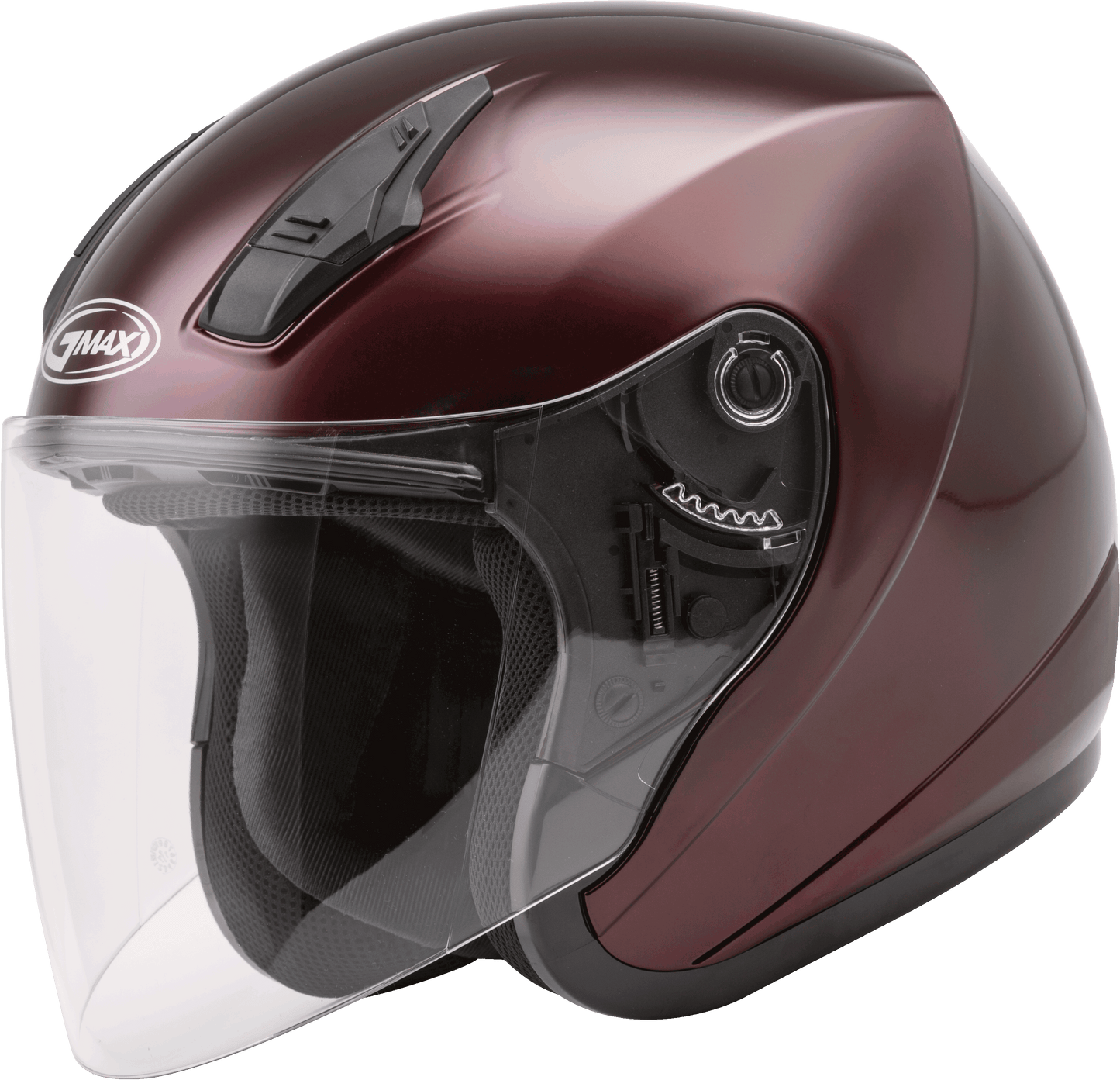 Gmax 72-4816 OF-17 Open-Face Helmet Wine Red