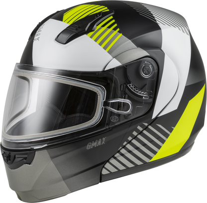 Gmax 72-5935 MD-04S 'Reserve' Modular Snow Helmet Matte Black/Hi-Vis