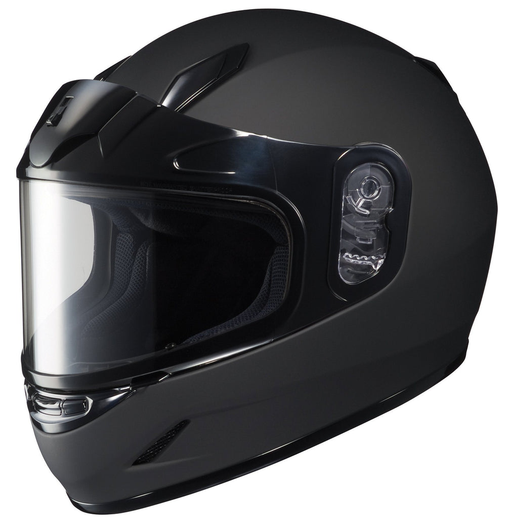 HJC CL-Y Youth Matte Black Snowmobile Helmet with Dual Lens