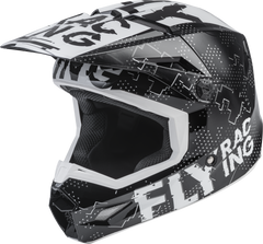 Fly Racing 73-3491 Youth Kinetic Scan Helmet Black/White