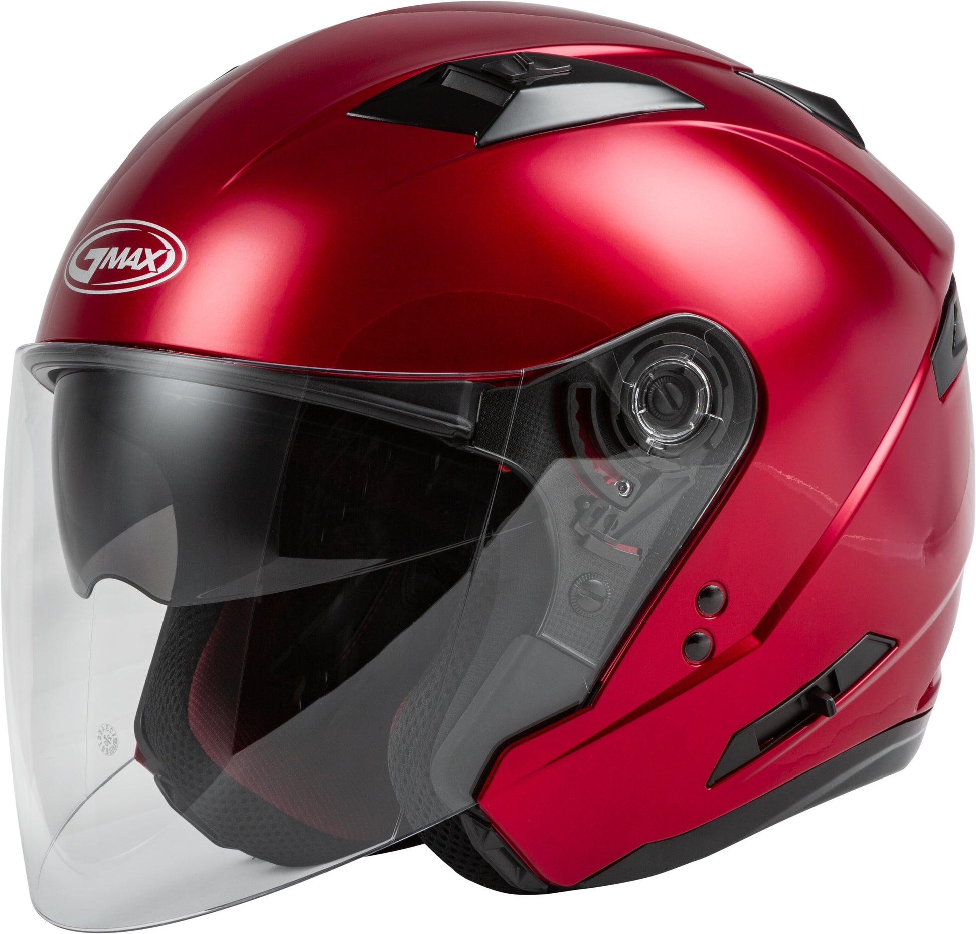Gmax 72-4858 OF-77 Open-Face Helmet Candy Red