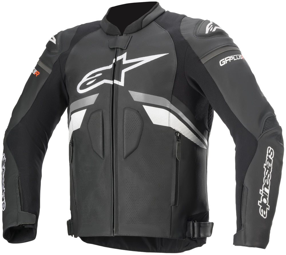 Alpinestars Men’s GP Plus R v3 Airflow Black, Grey and White Leather Jacket