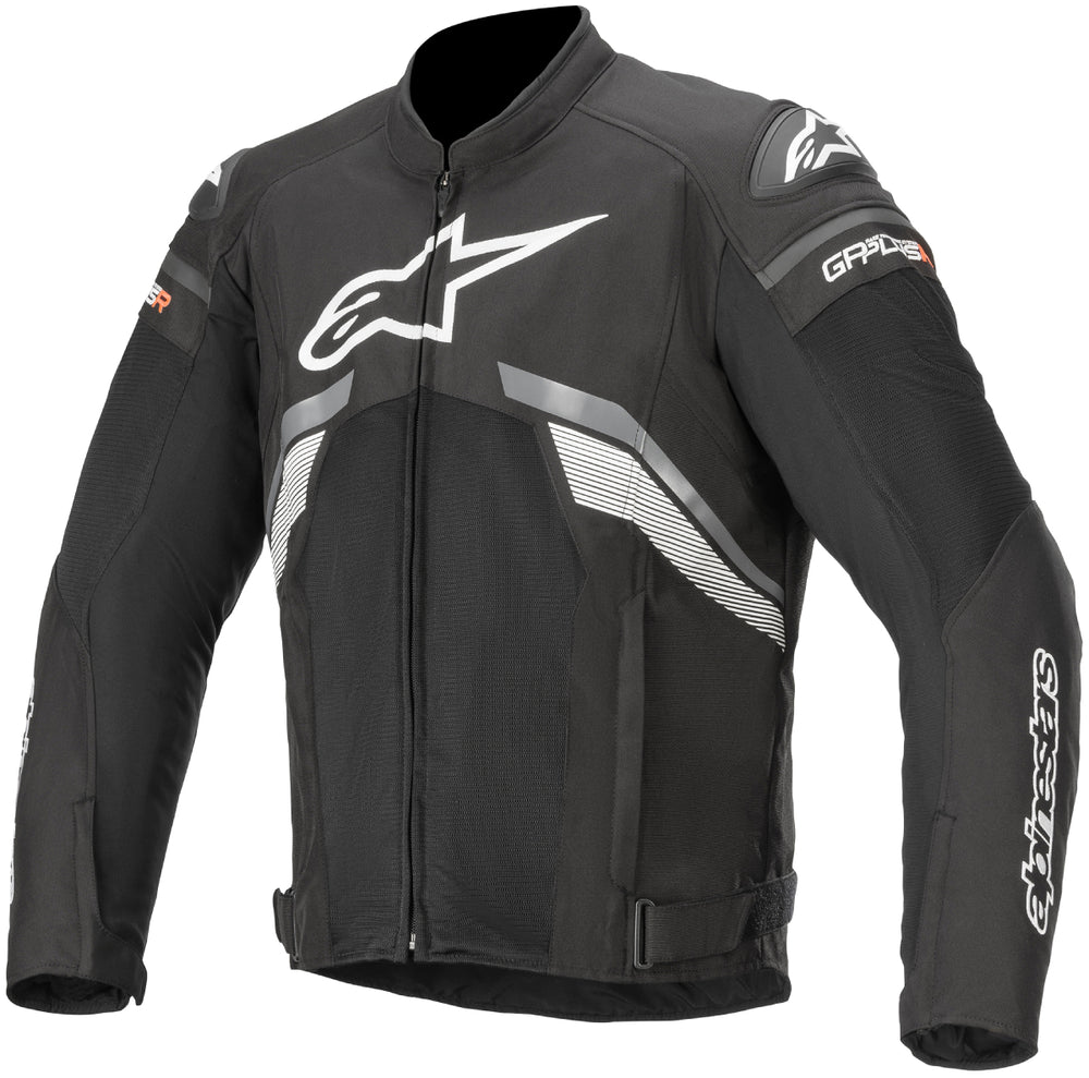 Alpinestars Men’s T-GP Plus R v3 Airflow Black, Grey and White Textile Jacket