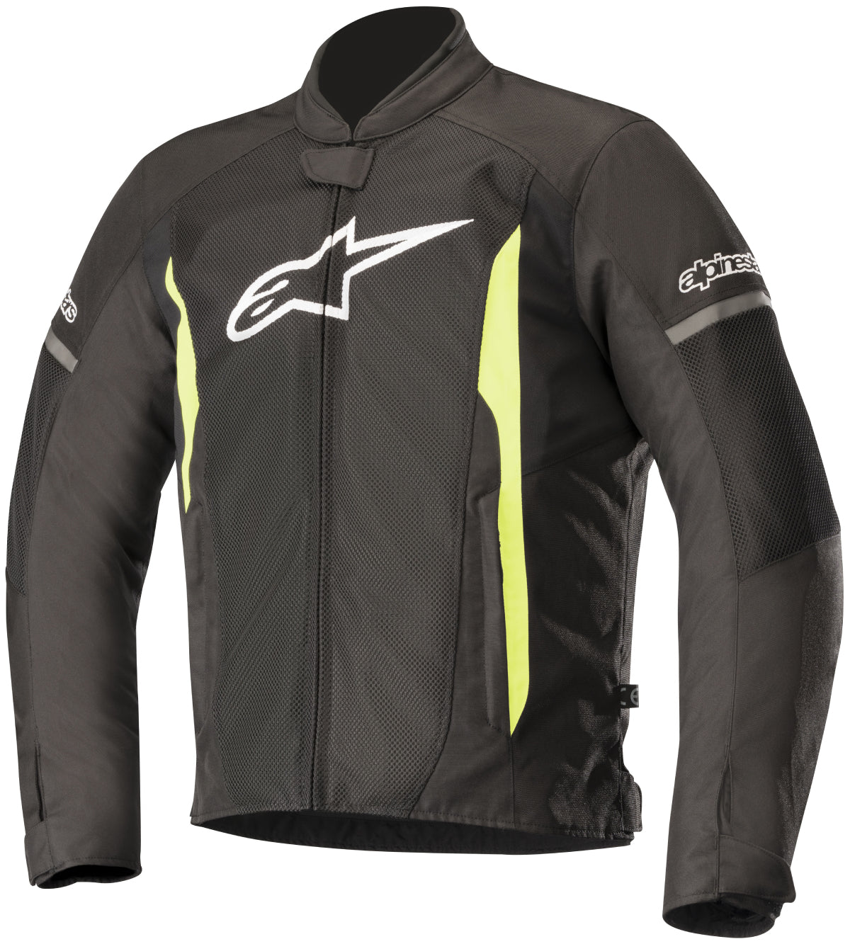 Alpinestars Men’s T-Faster Air Black and Fluorescent Yellow Textile Jacket